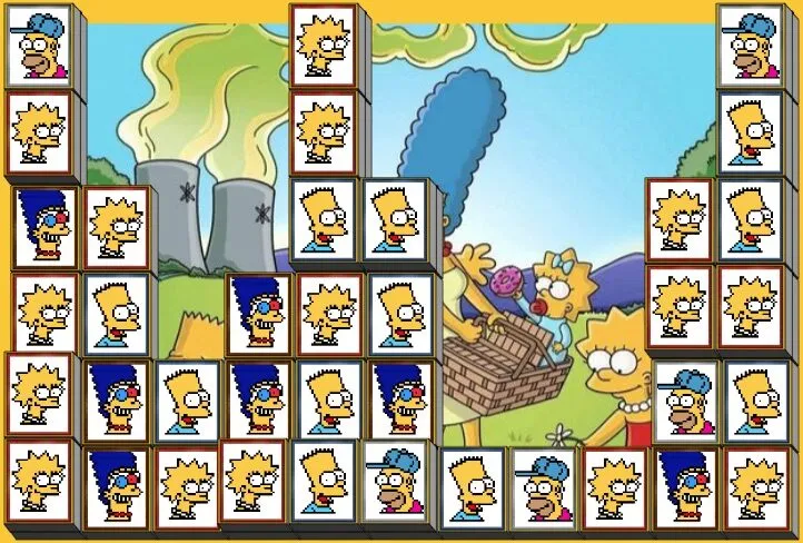 Simpsons Mahjong mang đến trải nghiệm thú vị hơn thông qua hình ảnh nhân vật hoạt hình kinh điển